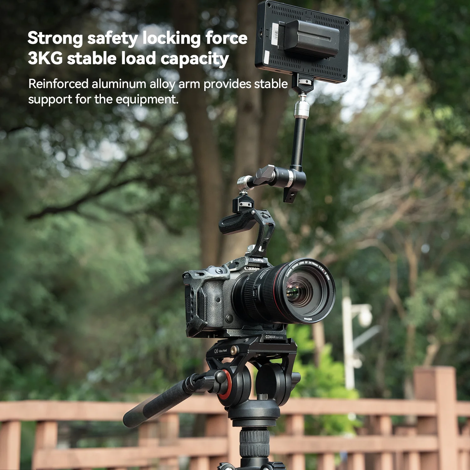 COMAN DF10S 11 inch Universal Joint Arm Aluminum Alloy 360 Camera Monitor Mic Mount 3KG - Image 8