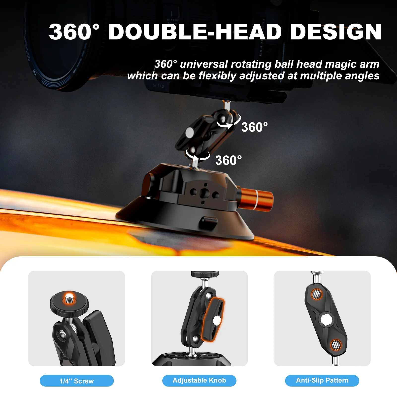 COMAN DP30 & DP45 Suction Cup Mounts for Cameras Phones - Image 10