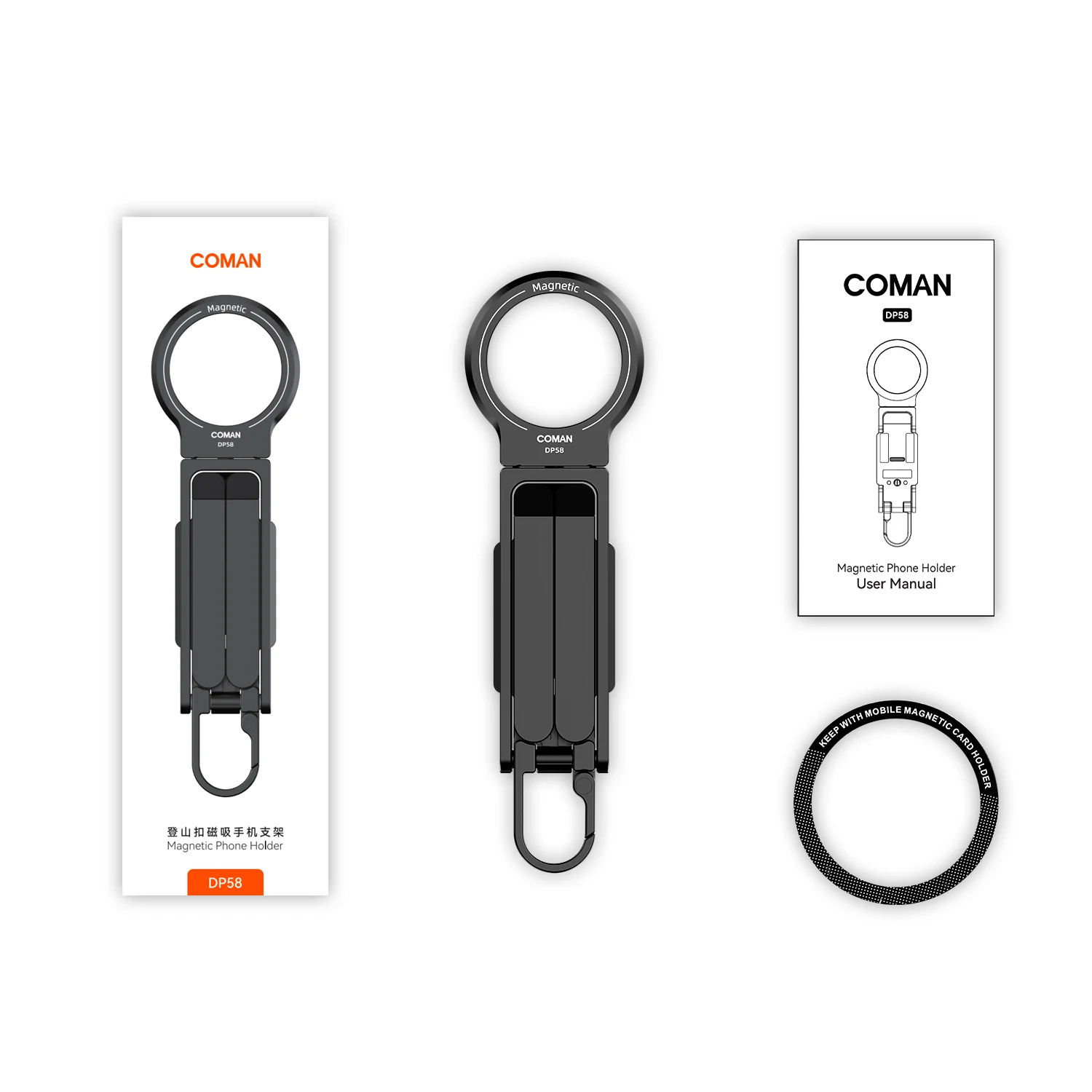 COMAN DP58 Magnetic Phone Tripod Multi Angle Arca Swiss Quick Install - Image 7