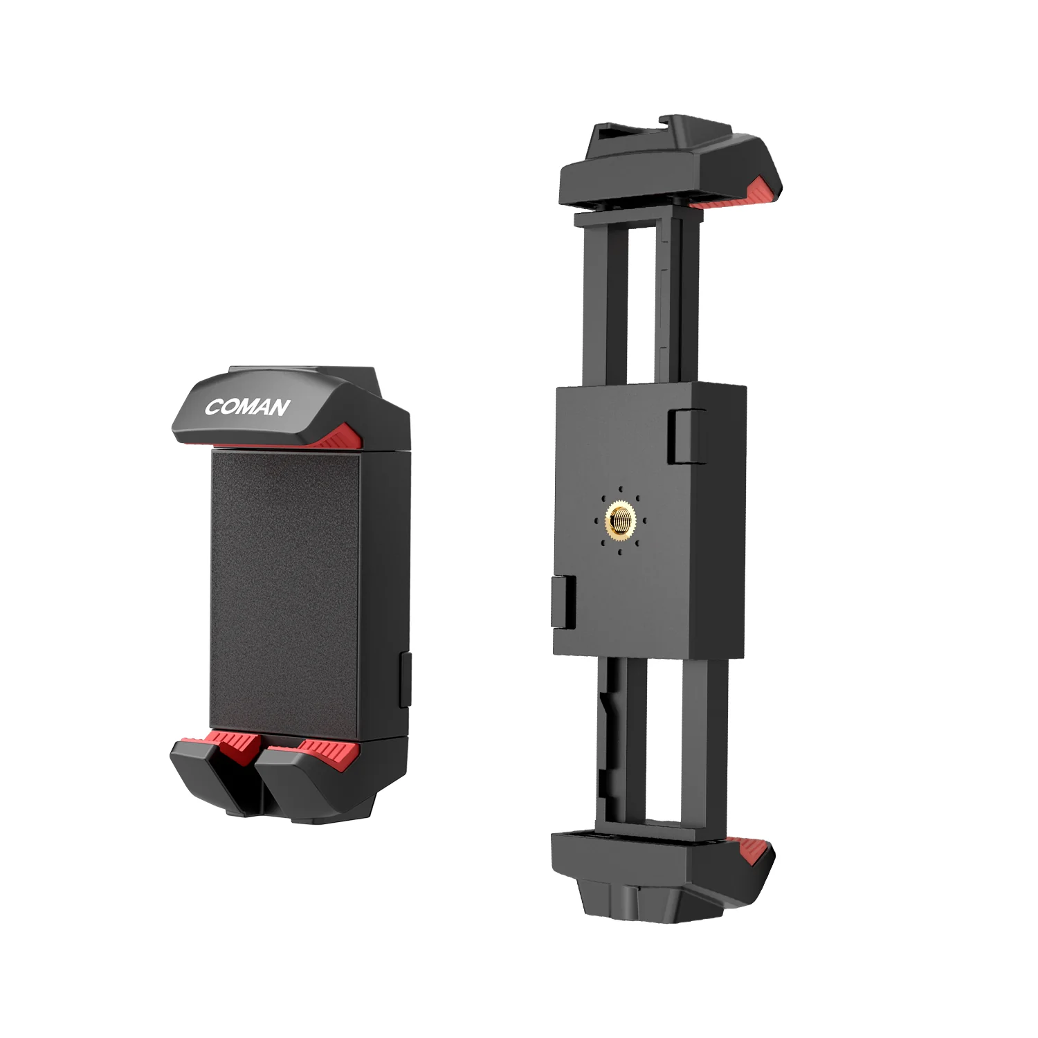 COMAN EX370 Universal Phone Clamp with Cold Shoe & 1/4" Mount