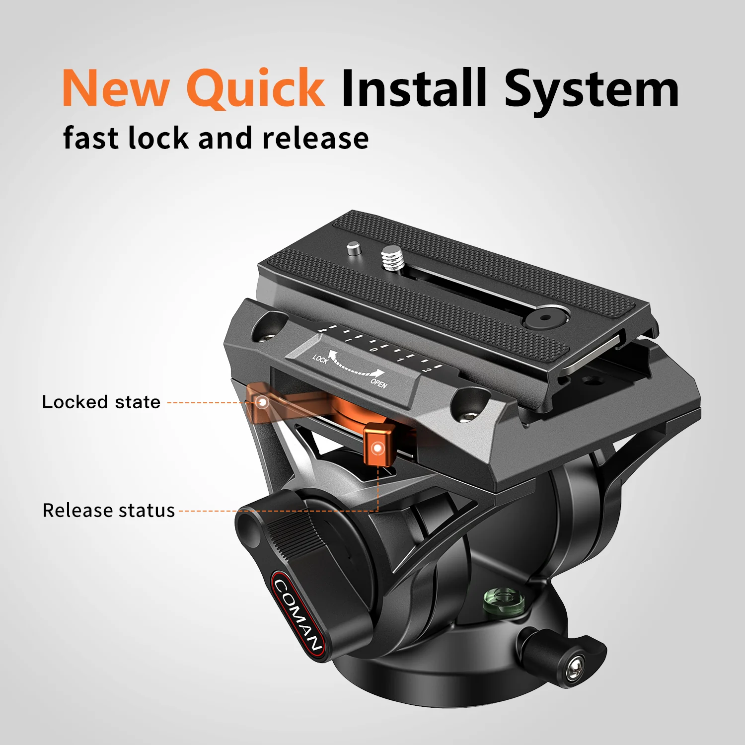 COMAN KX3939Plus Camera Tripod for DSLR, DJI RS2/RS3/RS4, Manfrotto - Image 7