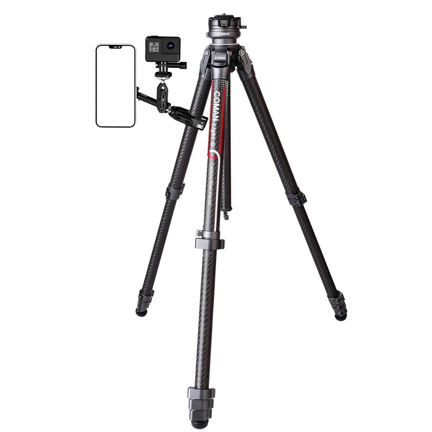 Coman Light G Lightweight Tripod For DSLR, Portable Compact for Travel - Image 4
