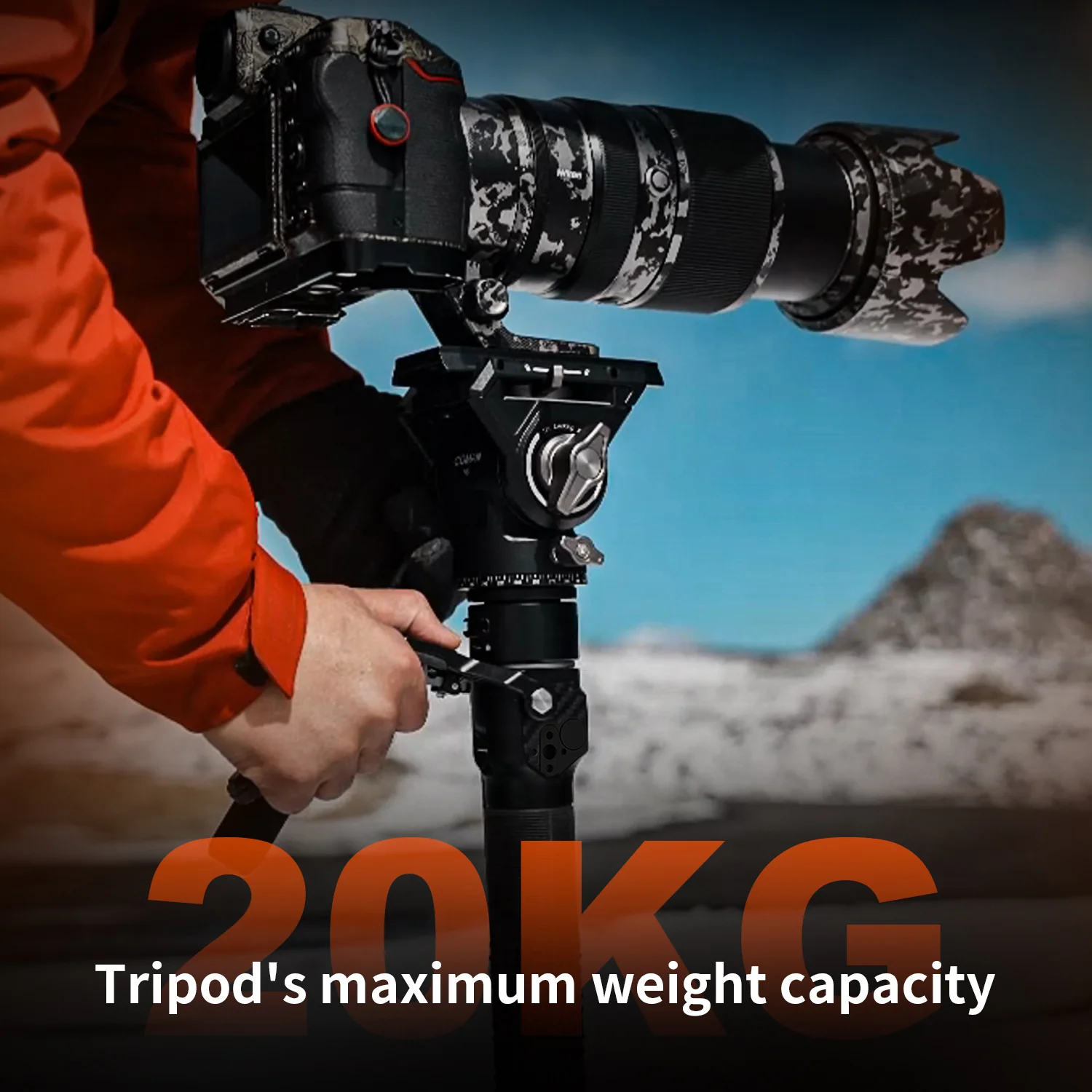 COMAN M1 & M1V5 Portable Lightweight Carbon Fiber Monopod Stable Support 44.1 lbs - Image 16