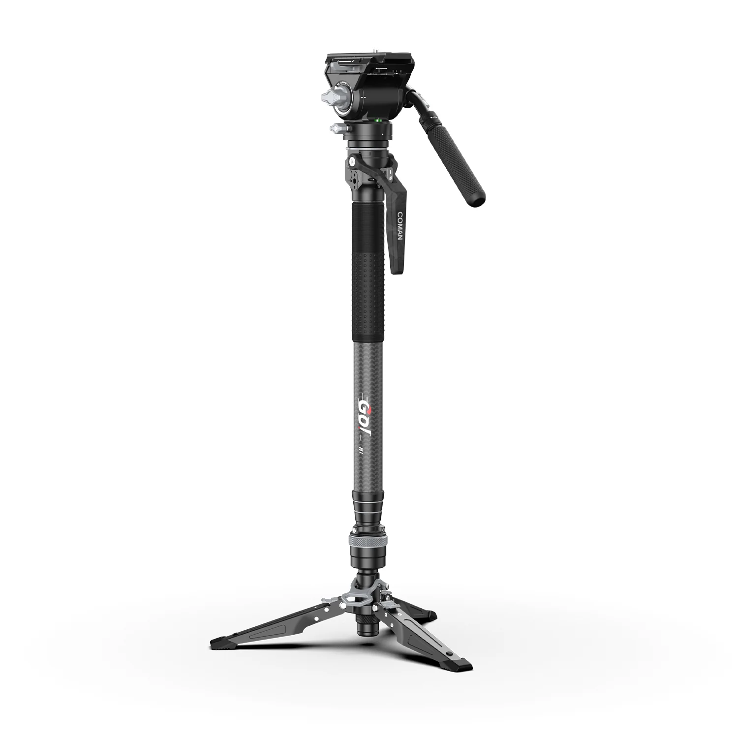 COMAN M1V5 Carbon Fiber Monopod with V5 Head, 67" Height, 22 lbs Load - Image 6