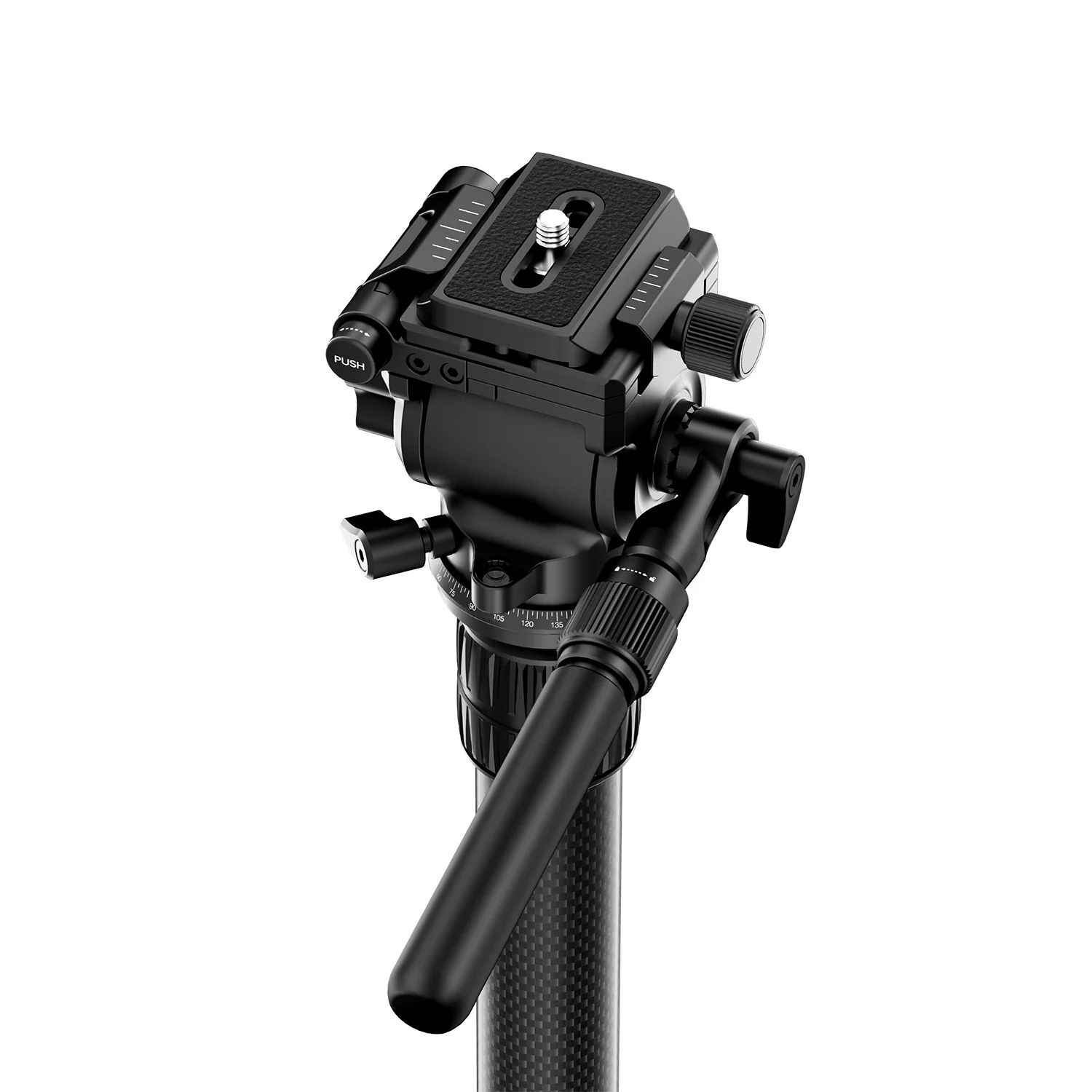COMAN MT25V1 Carbon Fiber Monopod V1 Fluid Head 360 Pan 0.65kg(1.43lb) Lightweight - Image 3