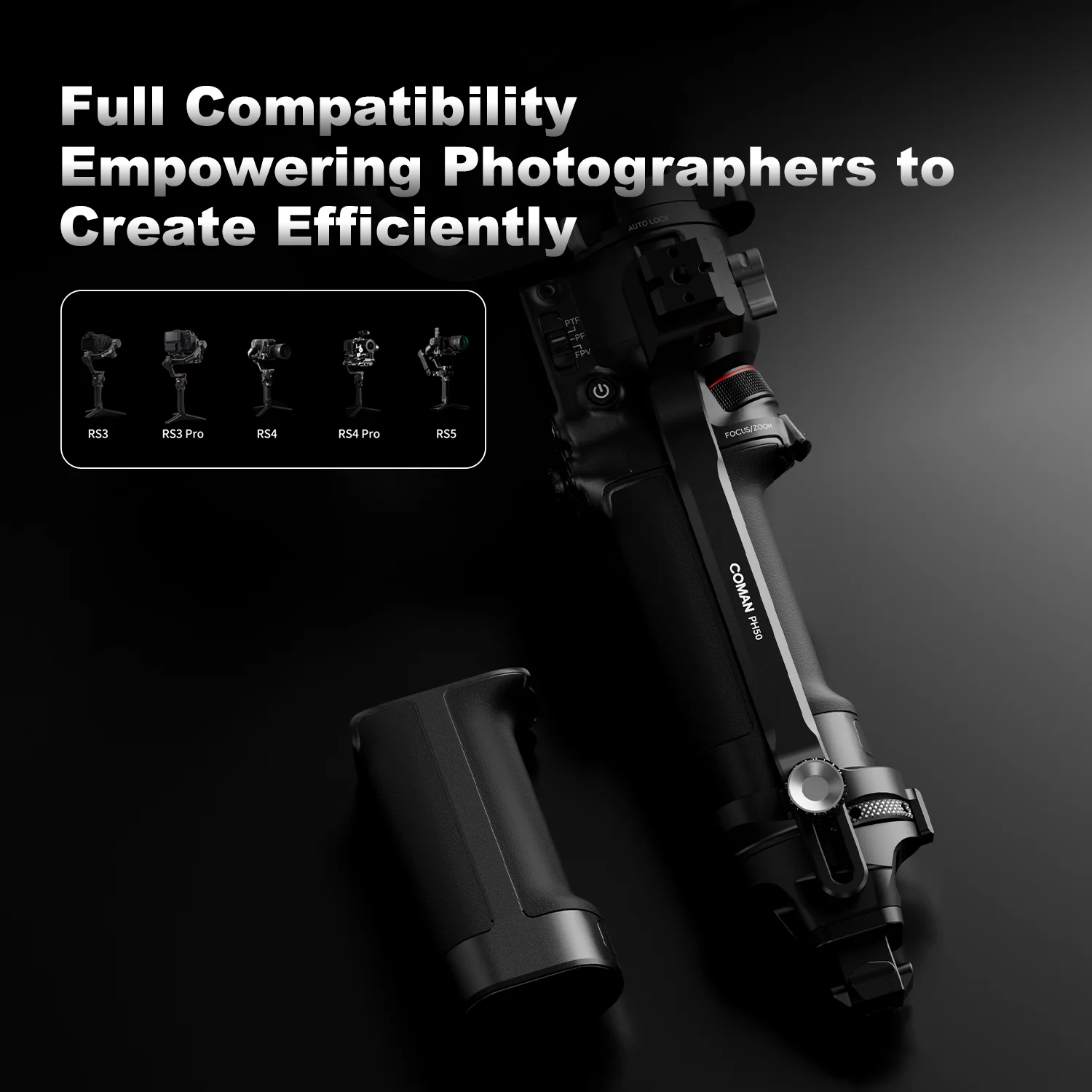 COMAN PH50 DJI RS Gimbal Reinforcement Kit for RS3 RS3 Pro RS4 RS4 Pro RS5 | Quick Lock NATO Mount Stabilizer - Image 7