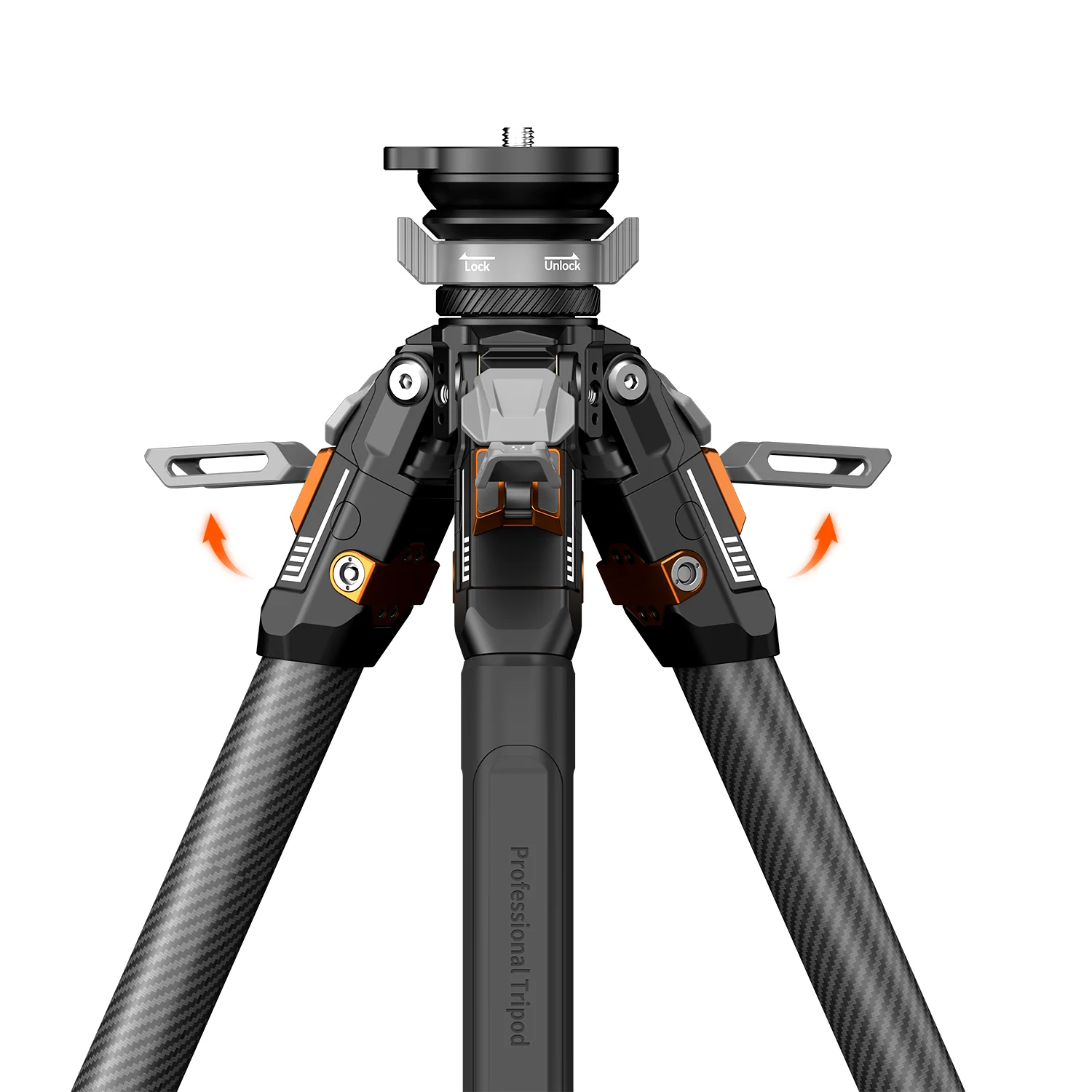 COMAN T1S Snap-Open Carbon Fiber Video and Photography Tripod with Bowl Head 4 Legs 64.8" - Image 7