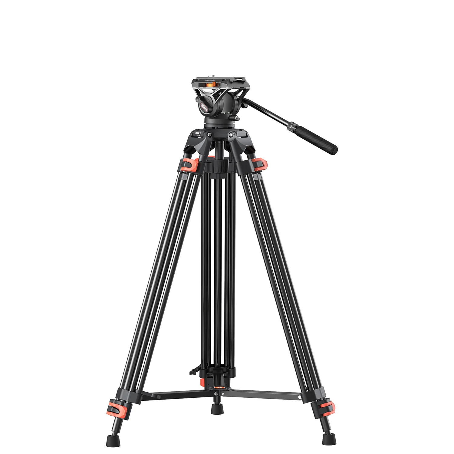 Coman FF16LS Heavy Duty Video Tripod with Fluid Head, Aluminium 73" - Image 11