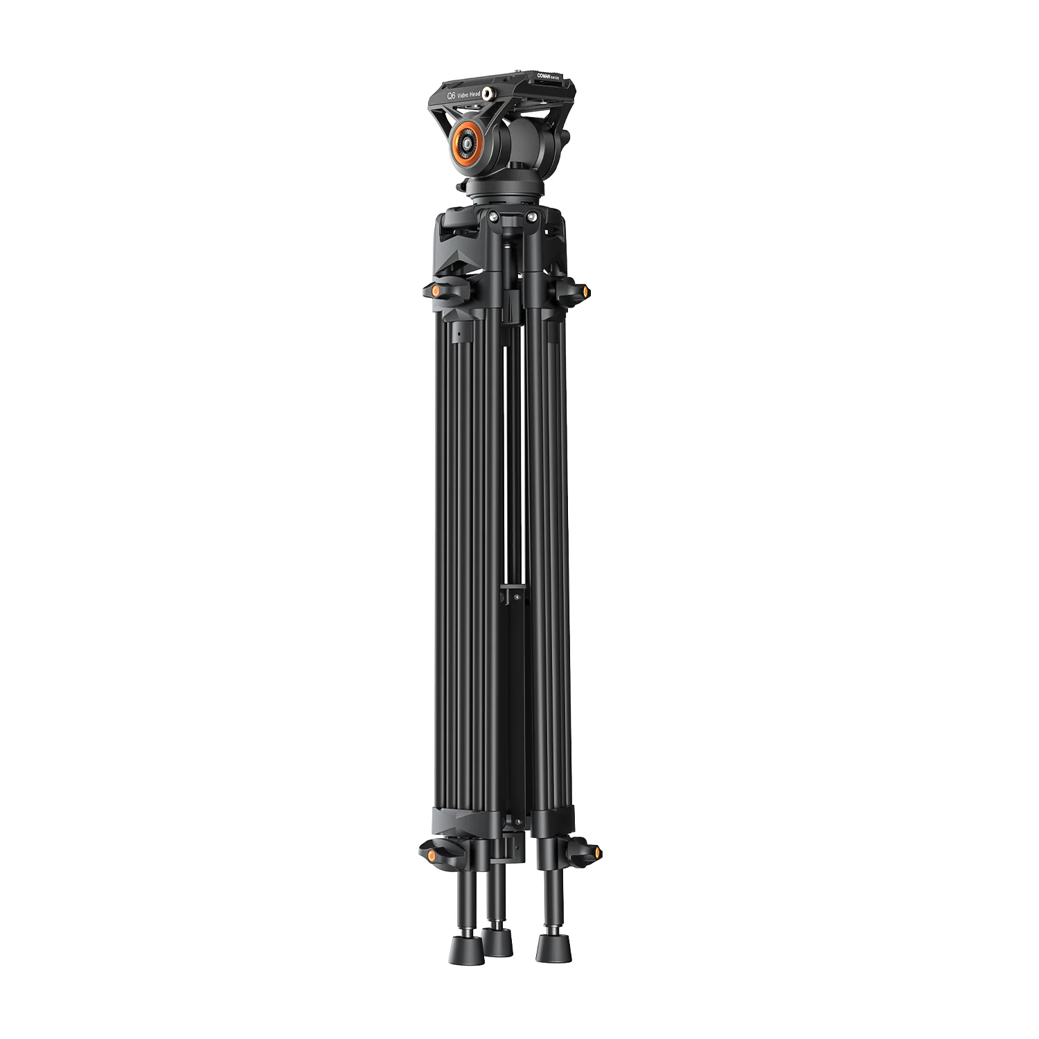 Coman FT16LS 74" Heavy Duty Professional Tripod with Fluid Video Head - Image 3