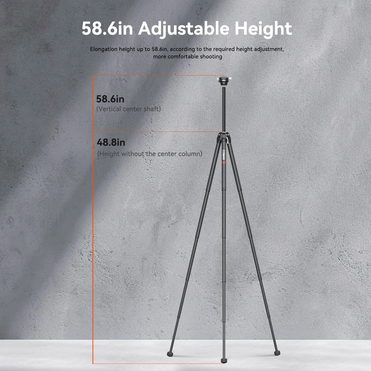 COMAN Zero X Lightweight Tripod Carbon Fiber For Travel Photography - Image 12