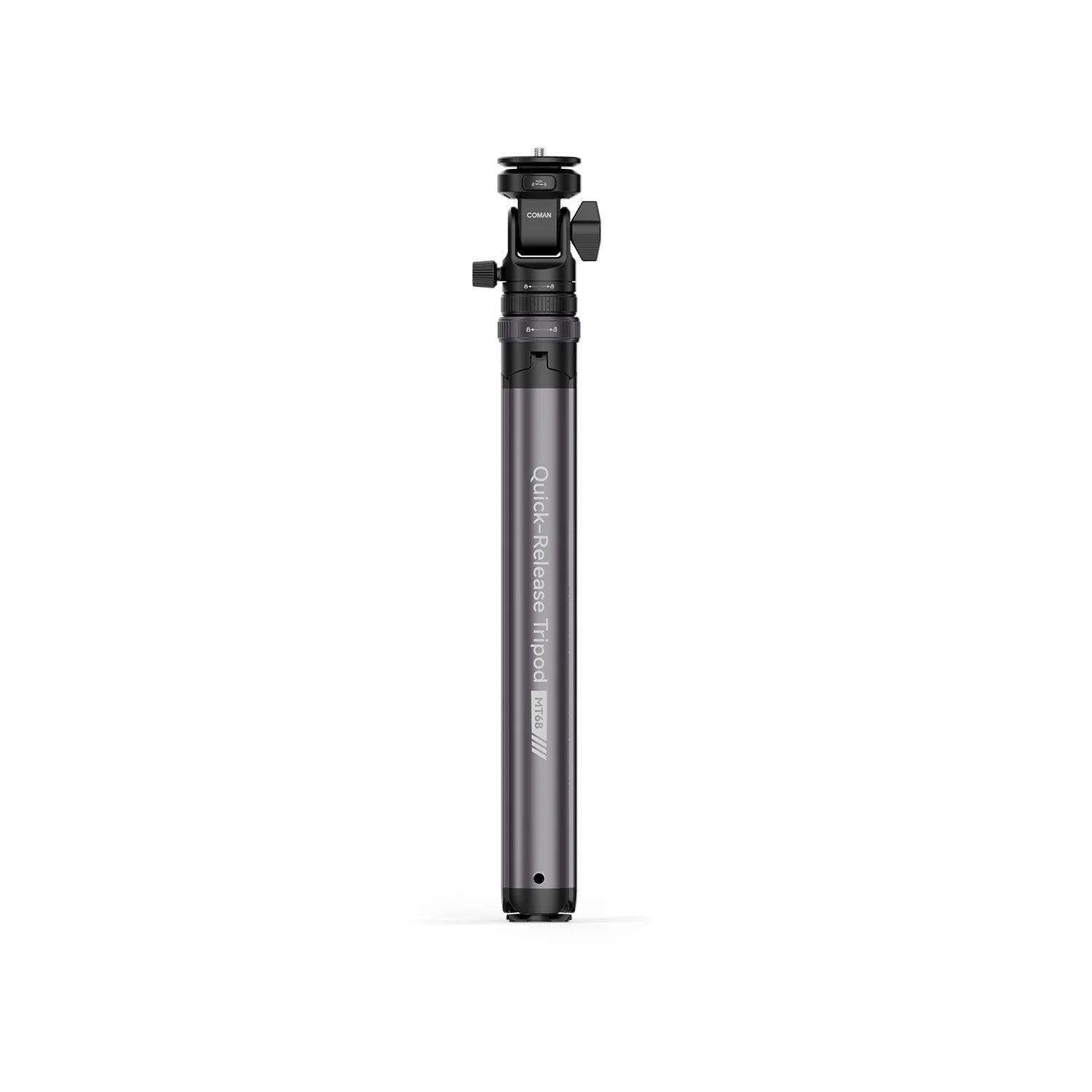 COMAN MT68 One Touch Quick Release Light Stand Tripod 83.4” Adjust 360° Pan - Image 8